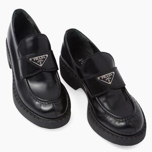 Prada Women’s Elegant Black Slip-On Loafers